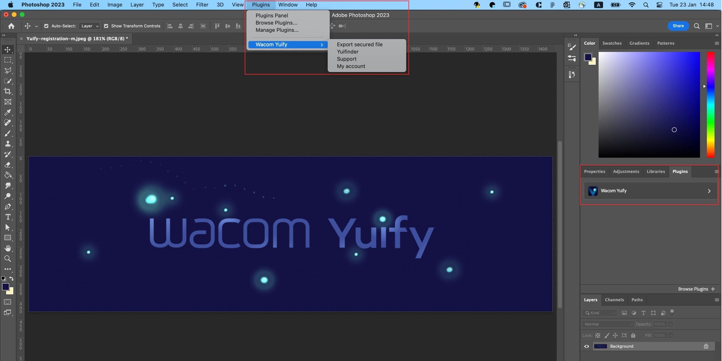 Yuify Photoshop plugin export